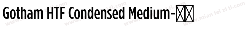 Gotham HTF Condensed Medium字体转换